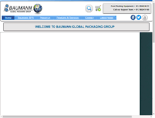 Tablet Screenshot of baumann-packagingsystems.com
